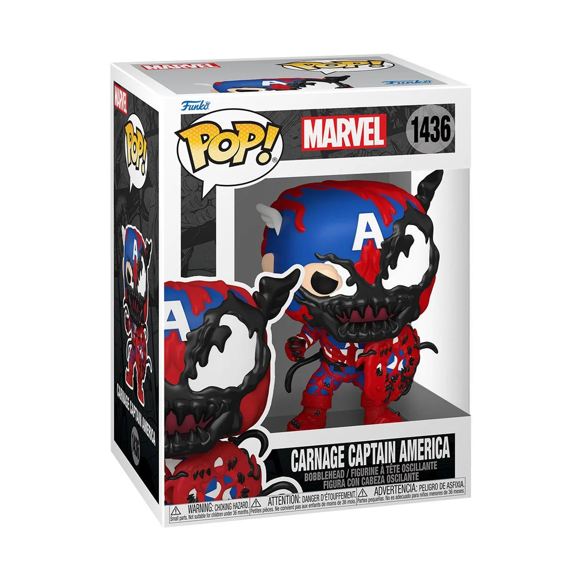 Funko POP! Marvel Venom 1436 Carnage Captain America