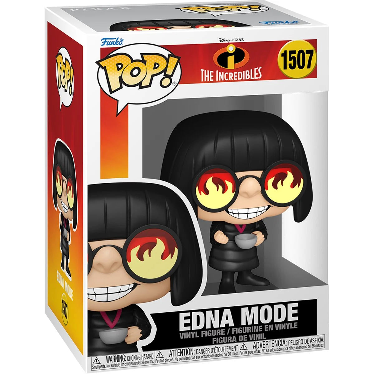 Funko POP! Disney Pixar The Incredibles 1507 Edna Mode with Fire Glasses