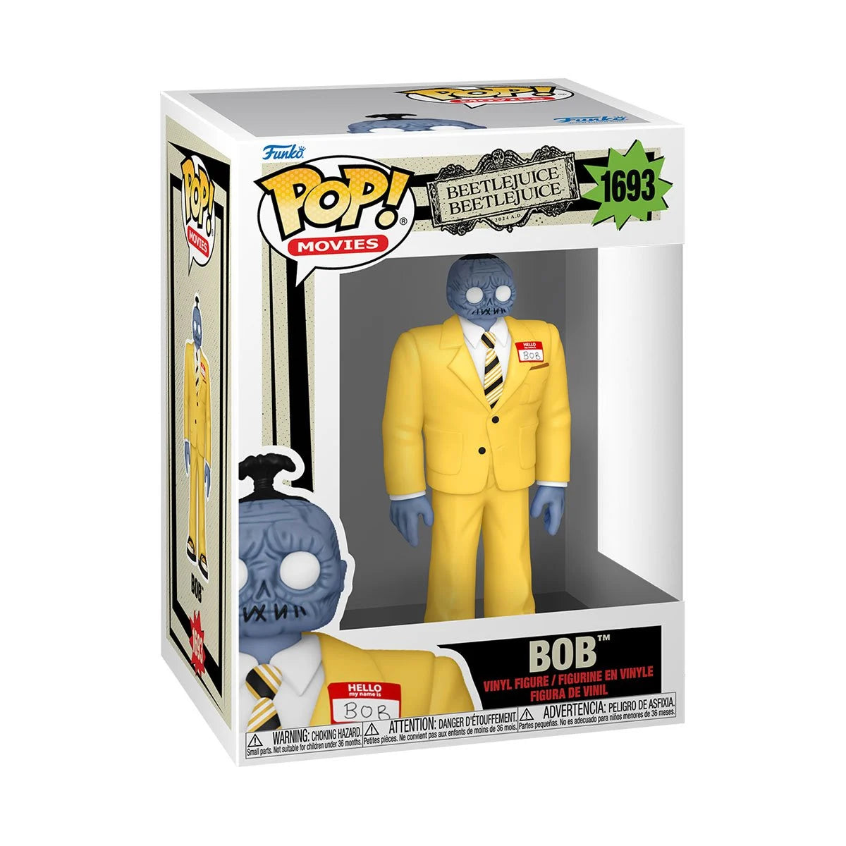 Funko POP! Movies Horror Beetlejuice 2 1693 Bob in Yellow Suit
