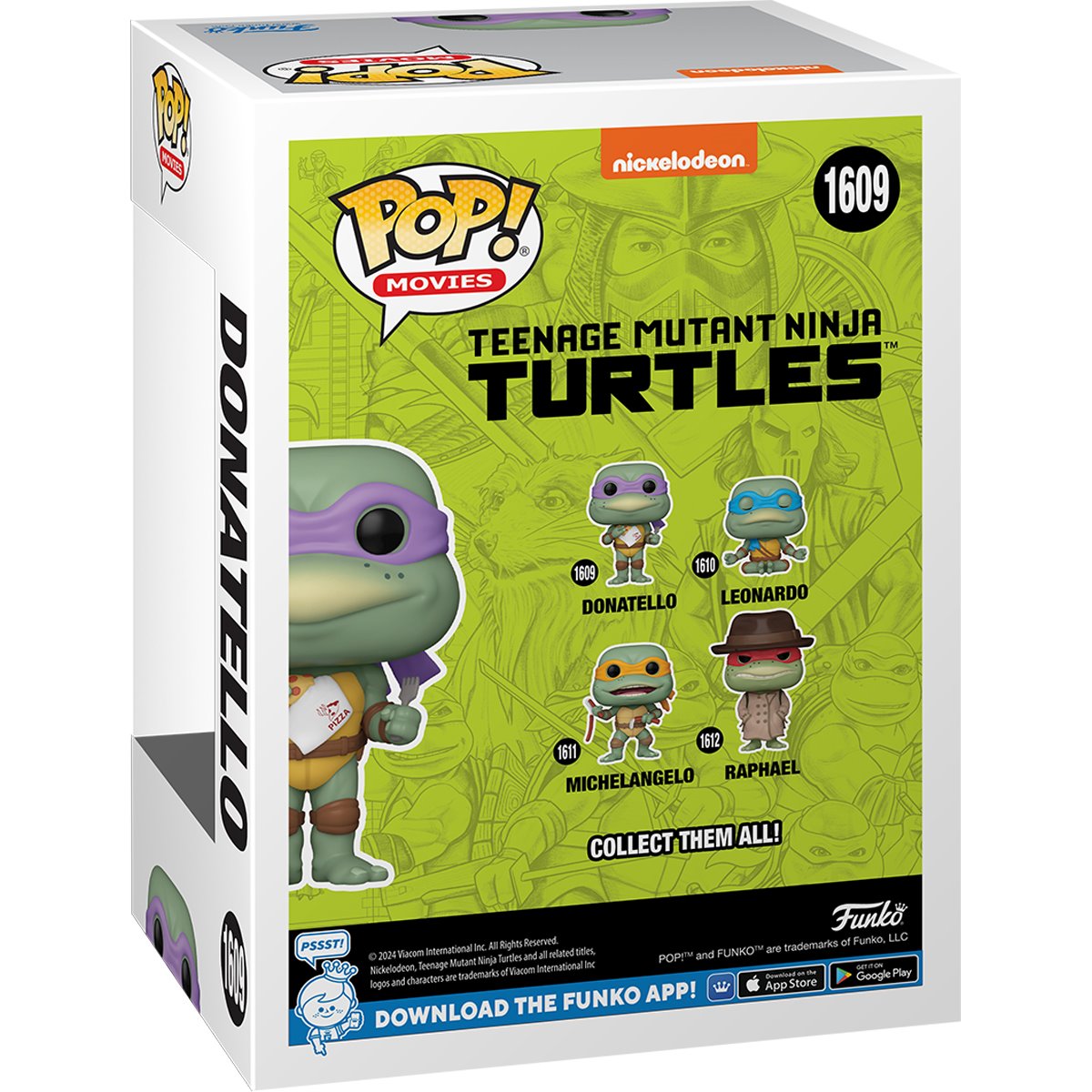 Funko POP! Teenage Mutant Ninja Turtles (1990) 1609 Donatello with Pizza