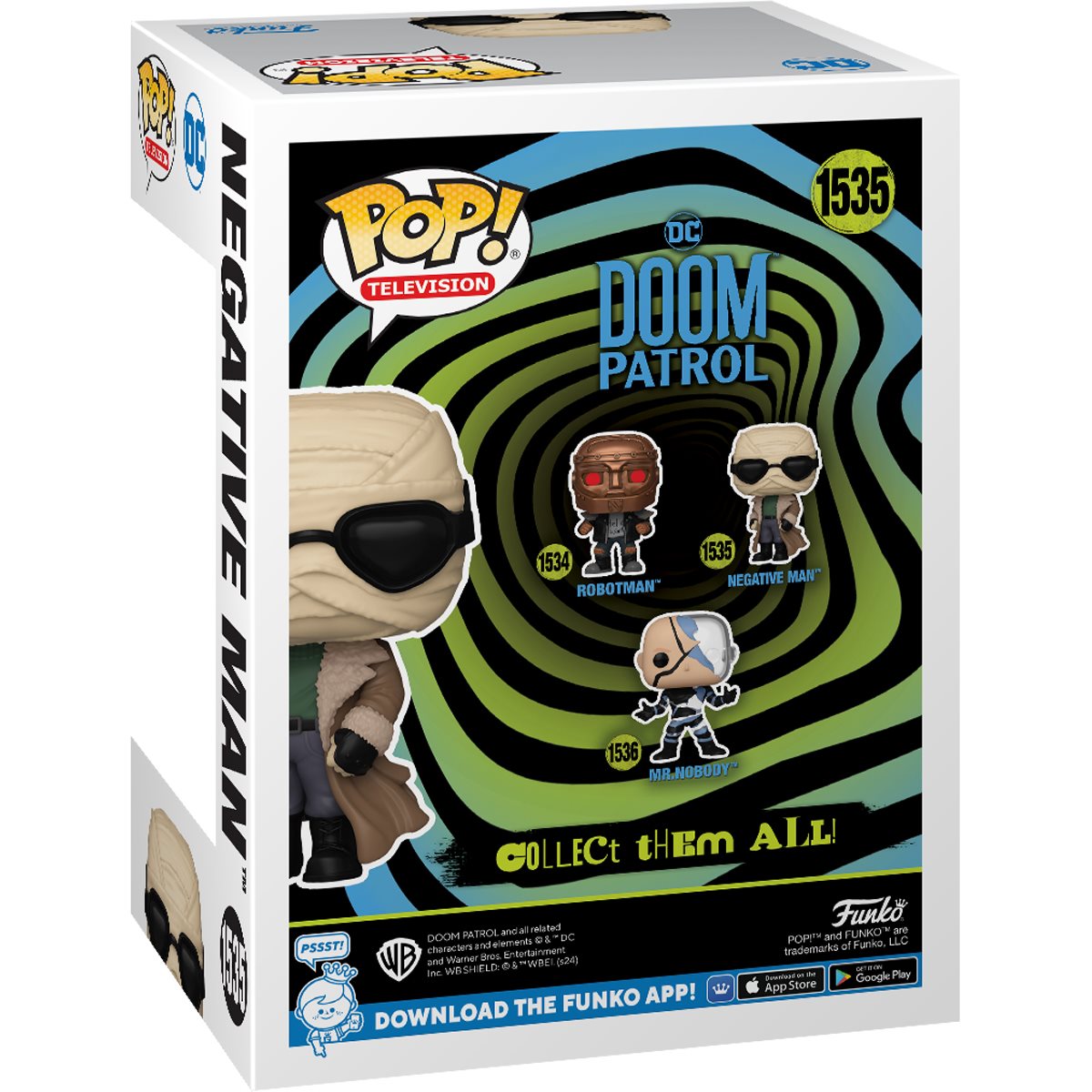 Funko POP! DC Heroes TV Doom Patrol 1535 Negative Man