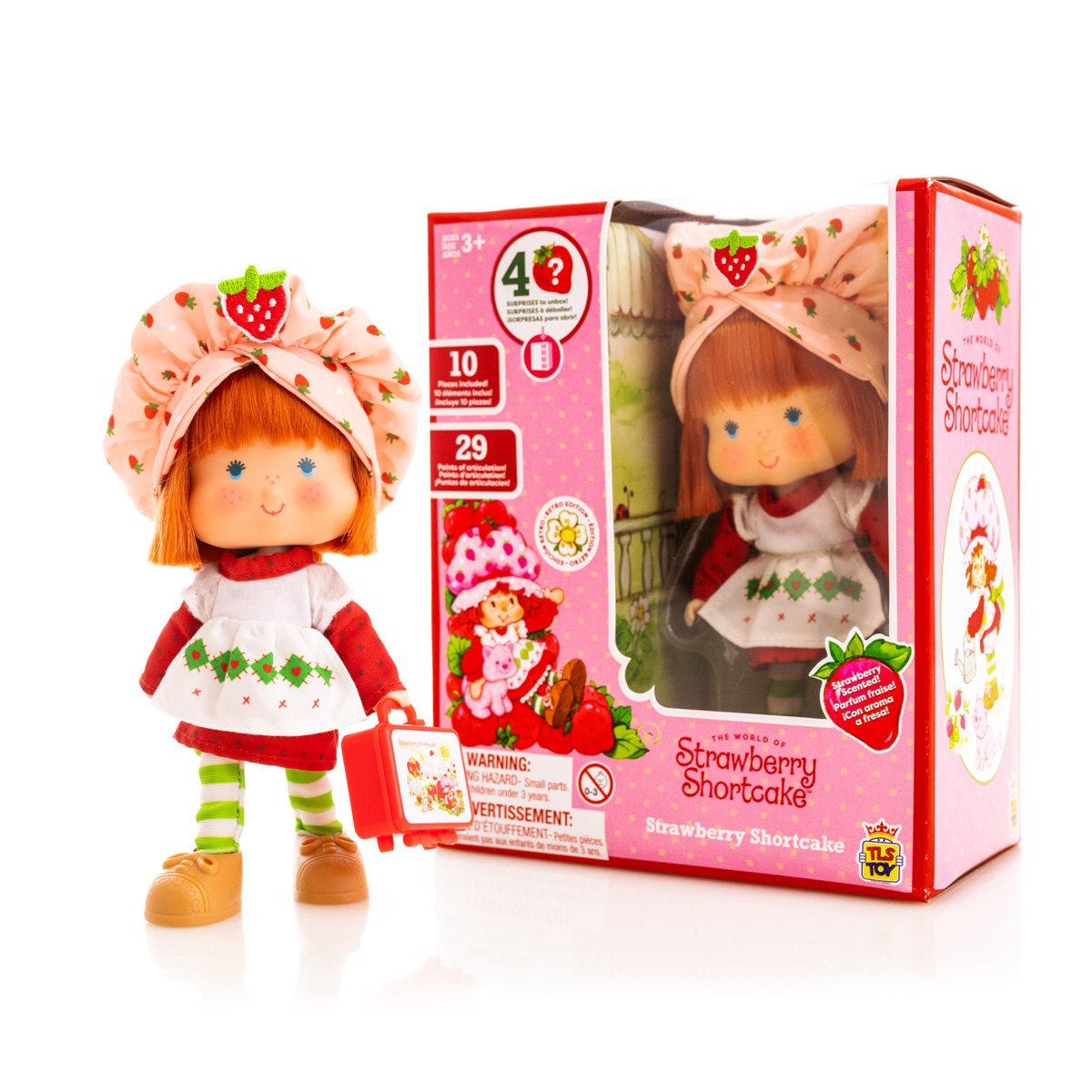 The Loyal Subjects Strawberry Shortcake 5 1/2-Inch Strawberry Shortcake Retro Fashion Doll San Diego Comic Con 2024 Exclusive