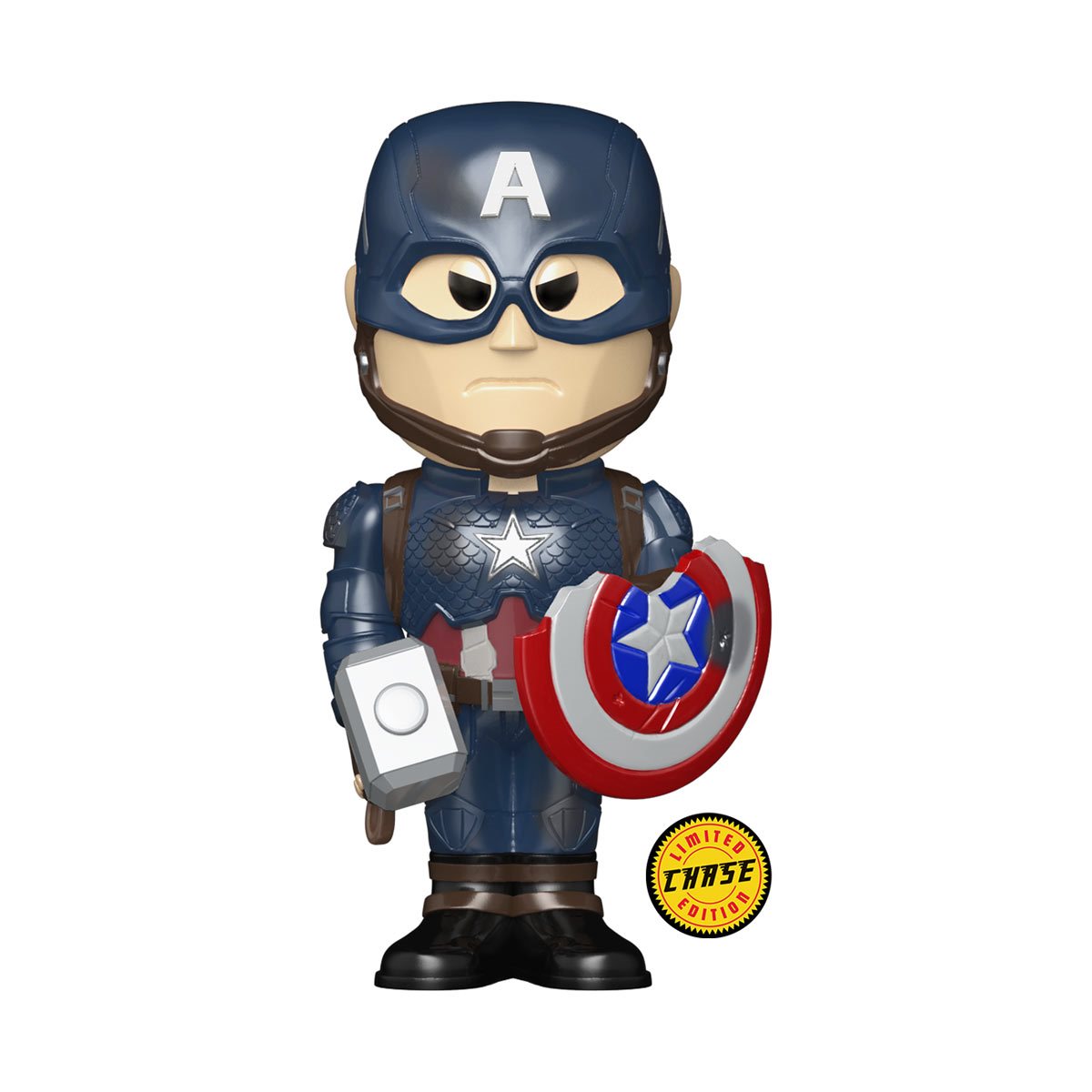 Funko POP! Soda Marvel Avengers: Endgame Captain America with Mjolnir and Shield Entertainment Earth Exclusive with Chance of CHASE