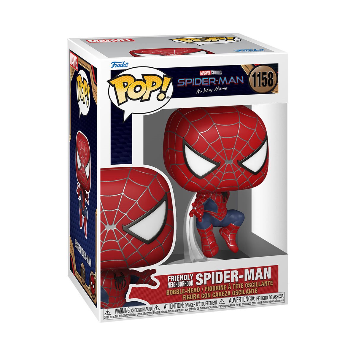 Funko POP! Marvel Movies Spider-Man No Way Home 1158 Friendly Neighborhood Spider-Man (Leaping)
