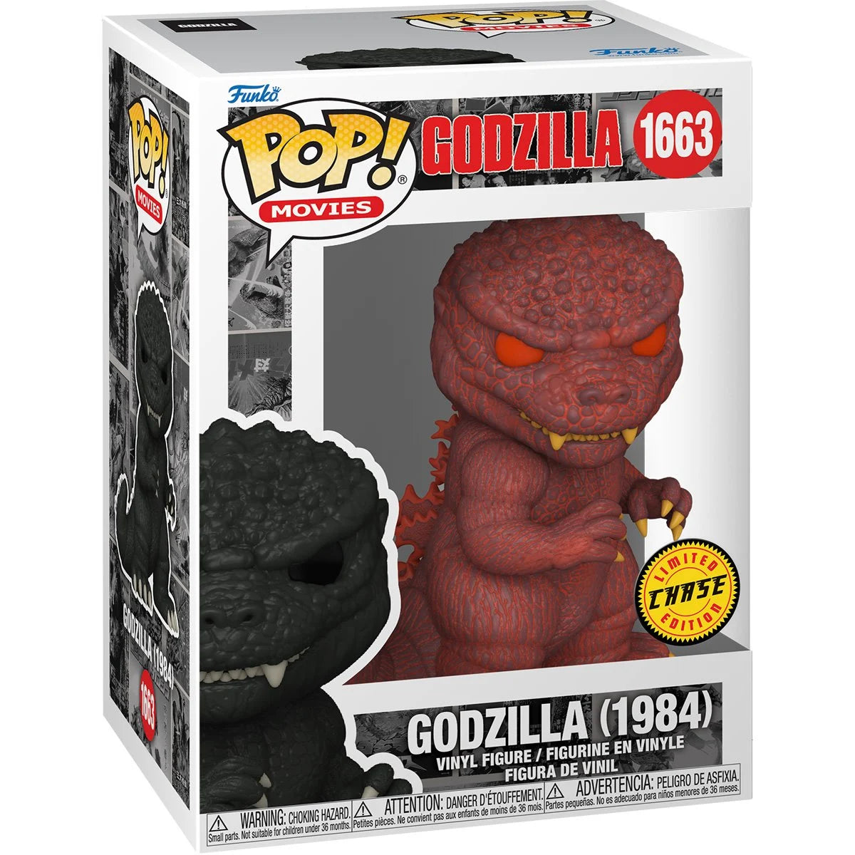 Funko POP! Movies Horror Godzilla 70th Anniversary 1663 Godzilla (1984) with Chance of CHASE