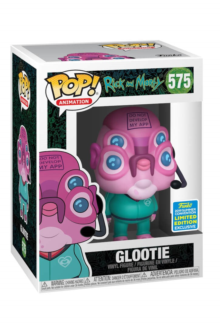 Funko POP! Animation Rick and Morty 575 Glootie 2019 Summer Convention Exclusive