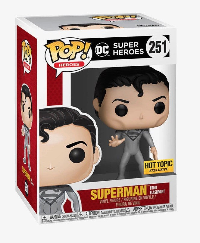 Funko POP! DC Heroes Superman 251 Superman from Flashpoint Hot Topic Exclusive