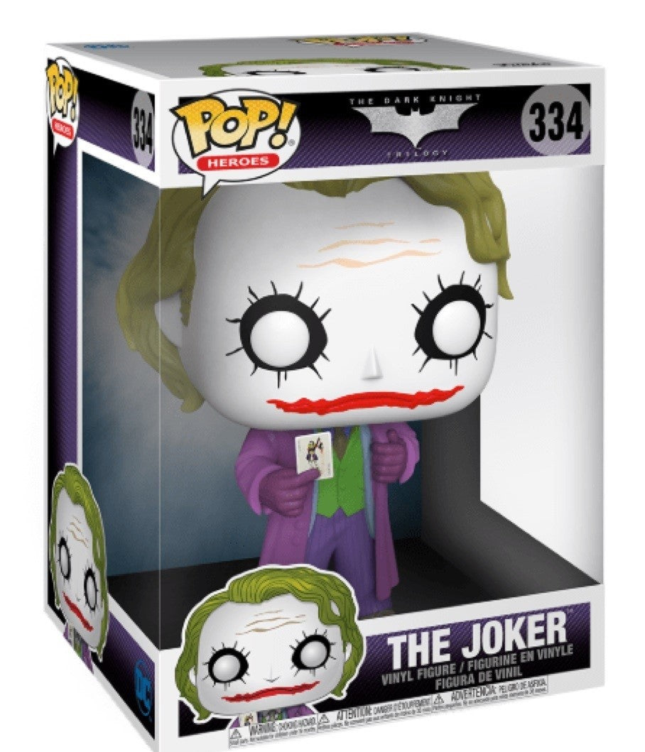 Funko POP! 10" Jumbo DC Heroes Movies Batman The Dark Knight Trilogy 334 The Joker 2024 Summer Convention Exclusive