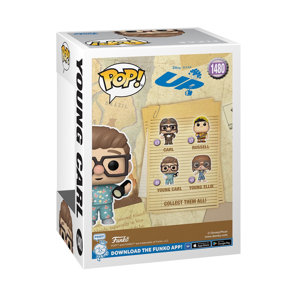 Funko POP! Disney Pixar Up 1480 Young Carl with Flashlight