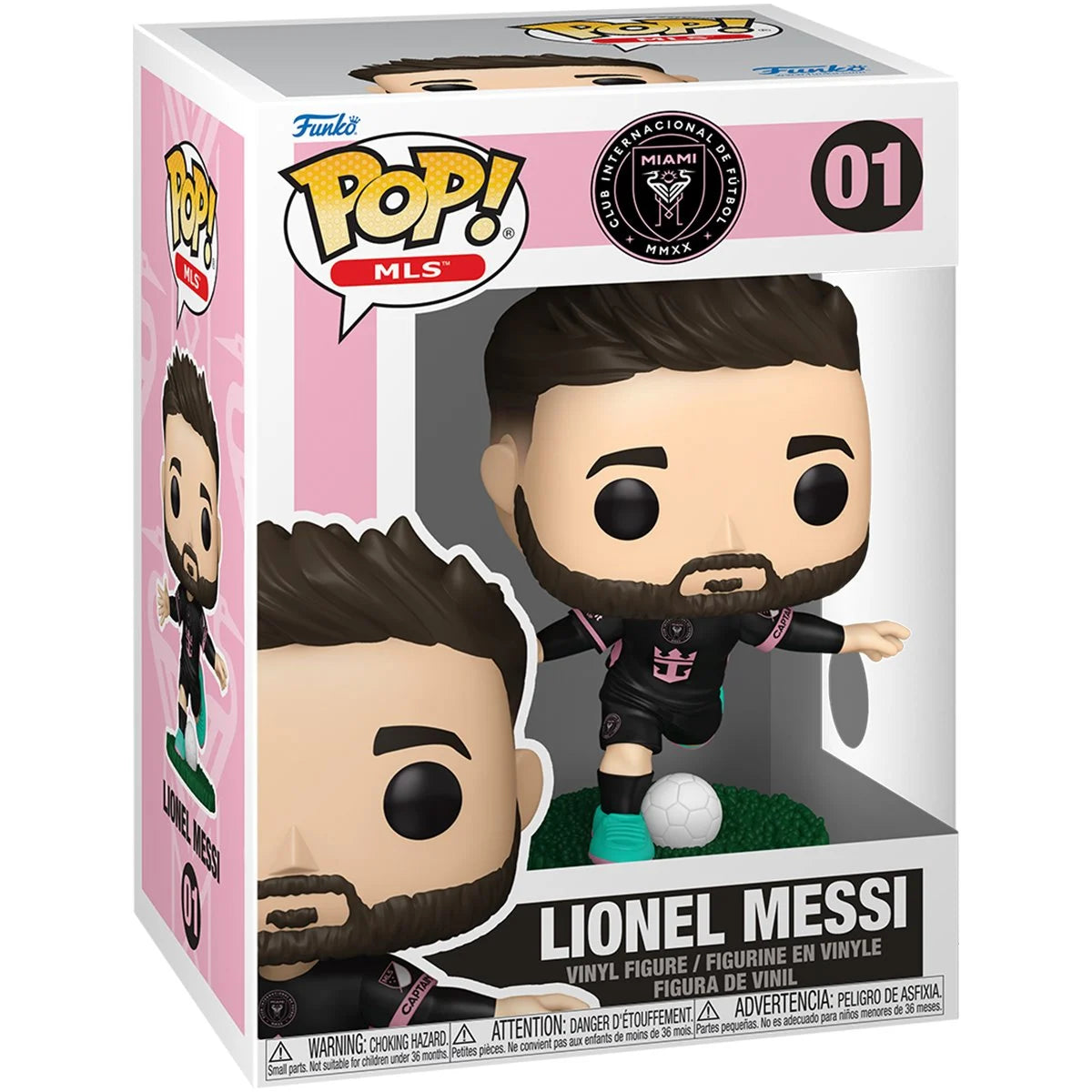 Funko POP! MLS Soccer International Miami 01 Lionel Messi (Away)