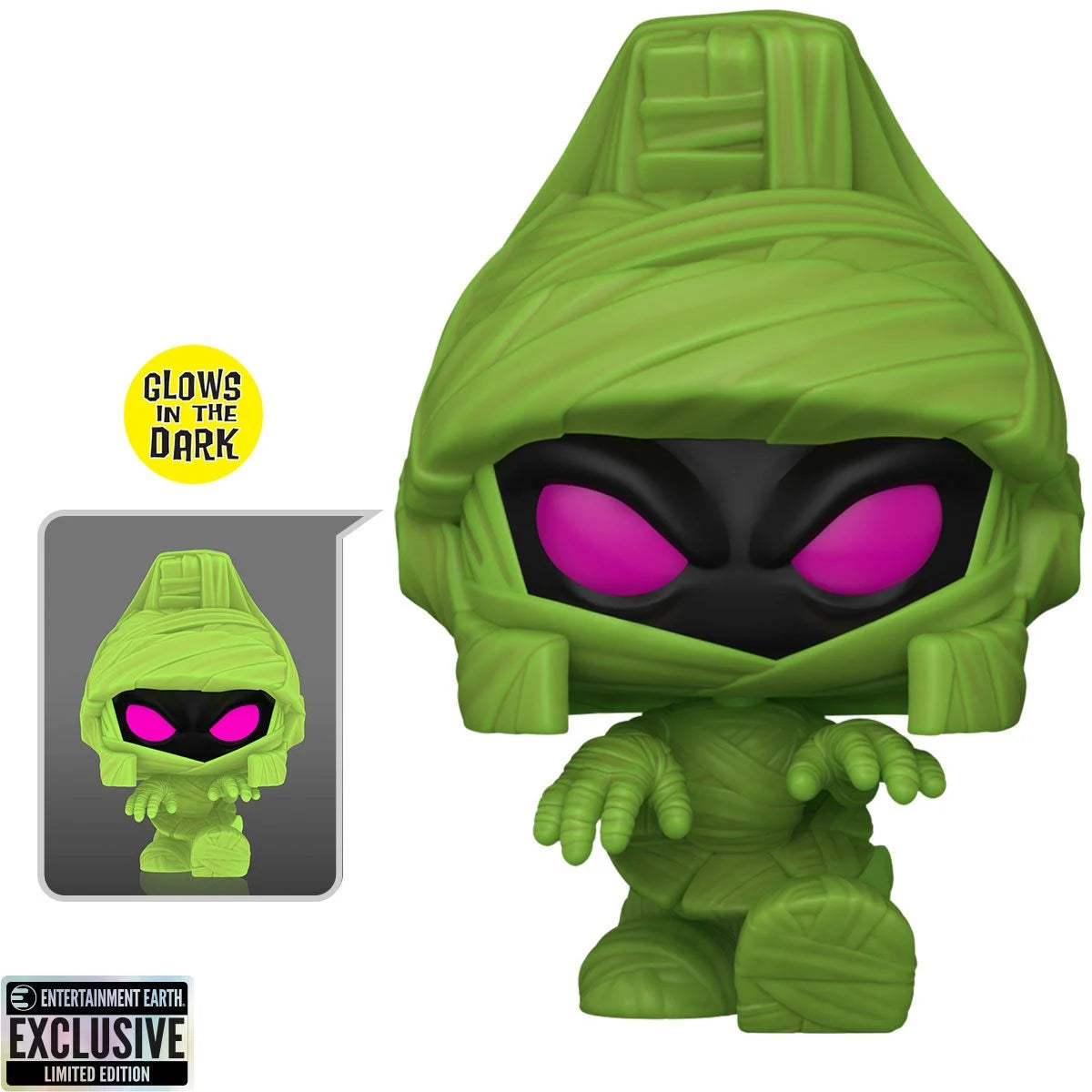 Funko POP! Animation Looney Tunes Halloween 1674 Marvin the Martian Glow-in-the-Dark GITD Entertainment Earth Exclusive