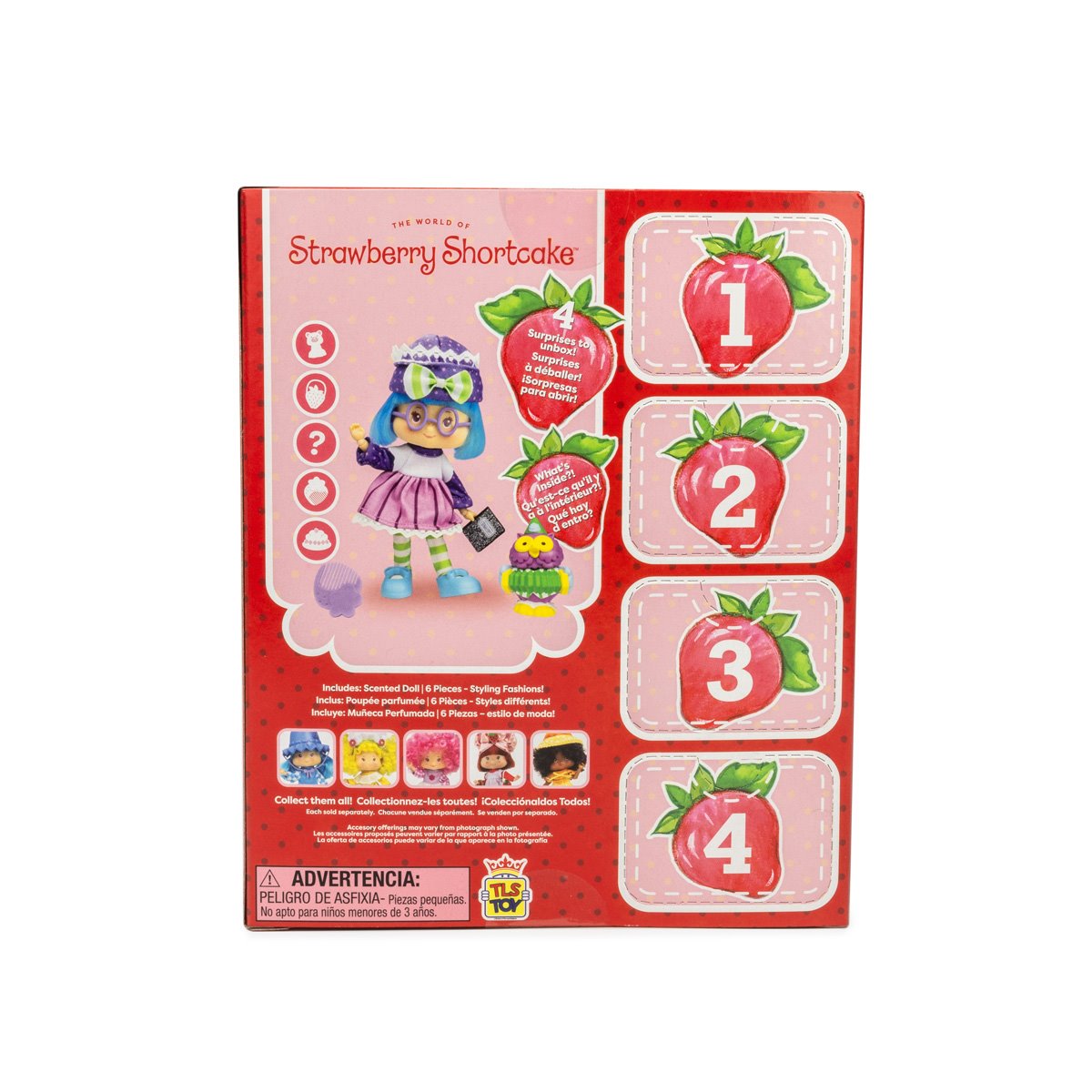 The Loyal Subjects Strawberry Shortcake 5 1/2-Inch Plum Pudding Retro Fashion Doll San Diego Comic Con 2024 Exclusive