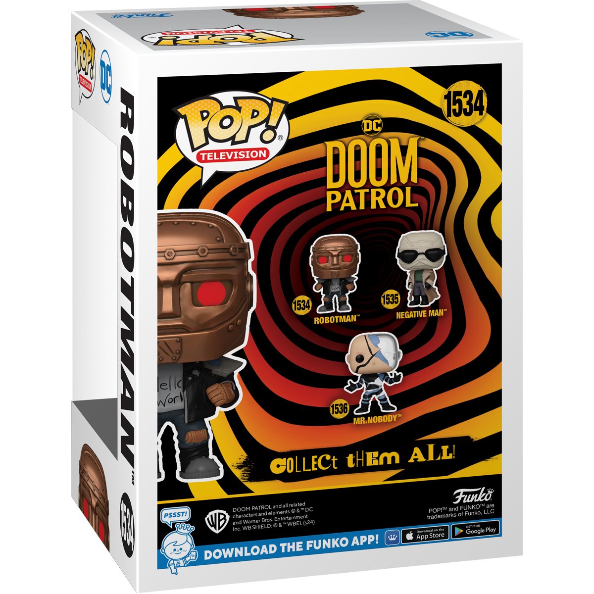 Funko POP! DC Heroes TV Doom Patrol 1534 Robotman