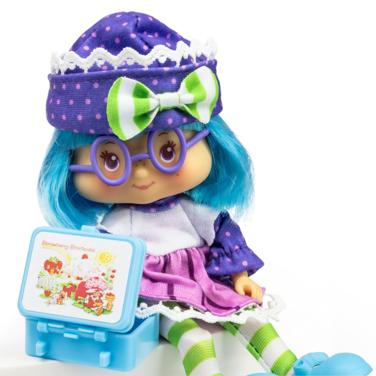 The Loyal Subjects Strawberry Shortcake 5 1/2-Inch Plum Pudding Retro Fashion Doll San Diego Comic Con 2024 Exclusive
