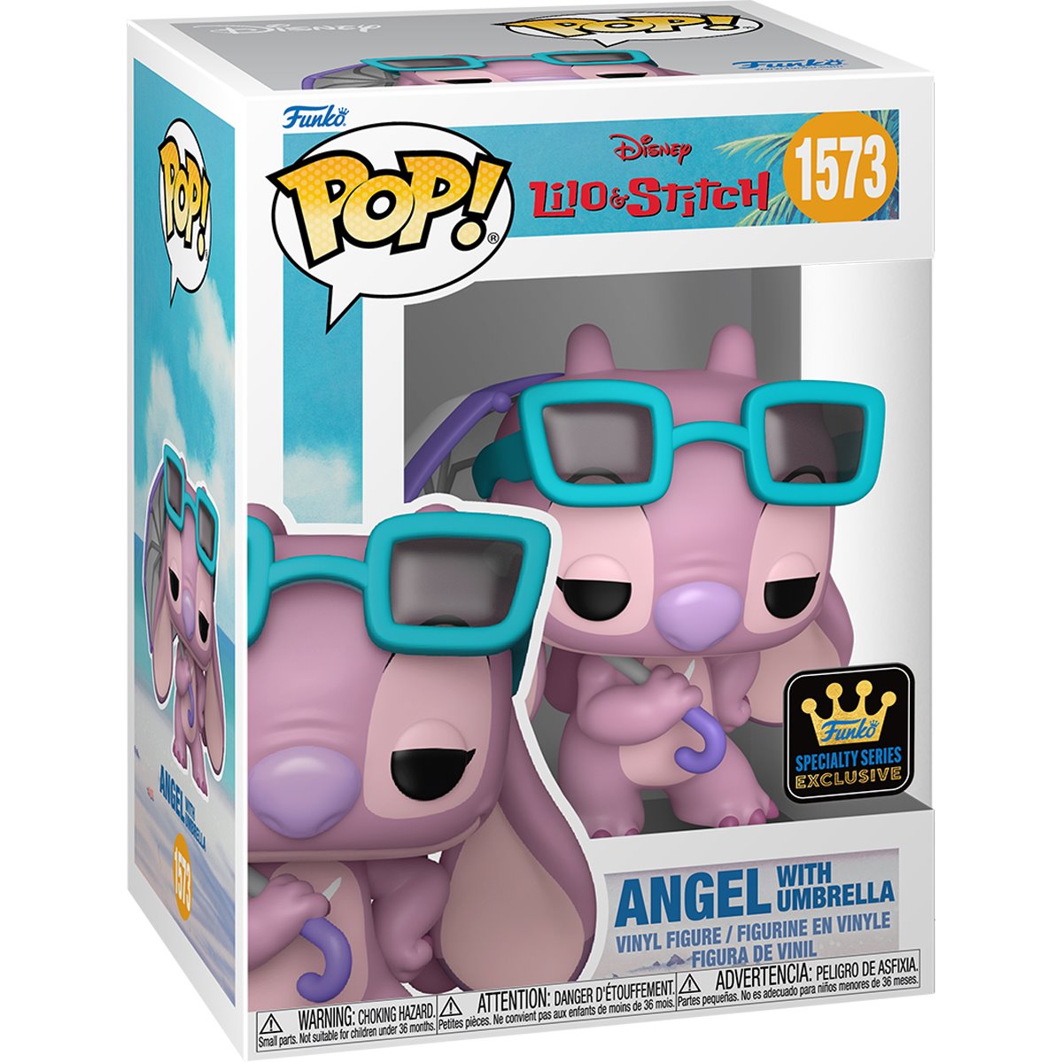 Funko POP! Disney Lilo & Stitch 1573 Angel with Umbrella (Specialty Series)