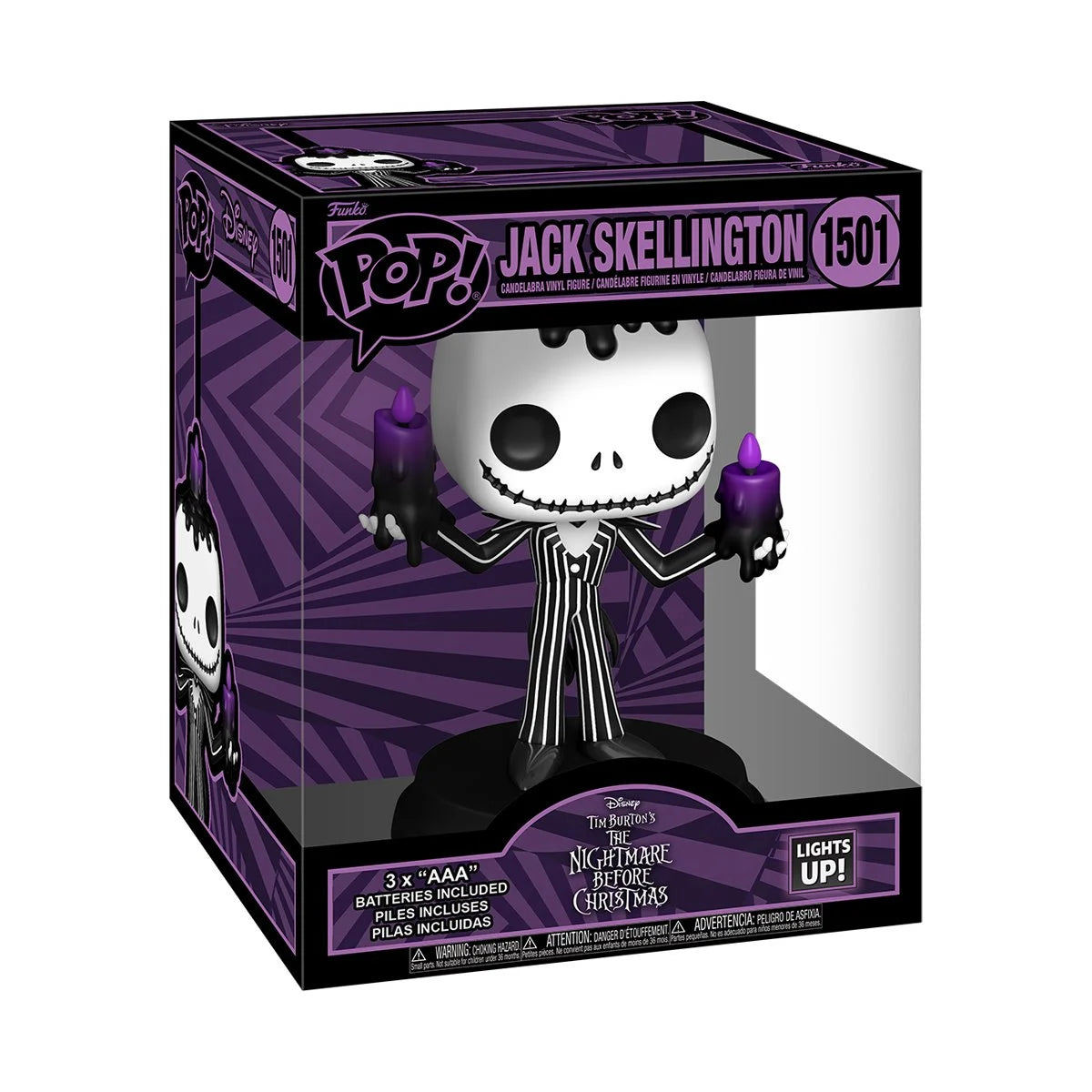 Funko POP! 6" Super Deluxe Halloween The Nightmare Before Christmas 1501 Jack Skellington with Light-Up Candles
