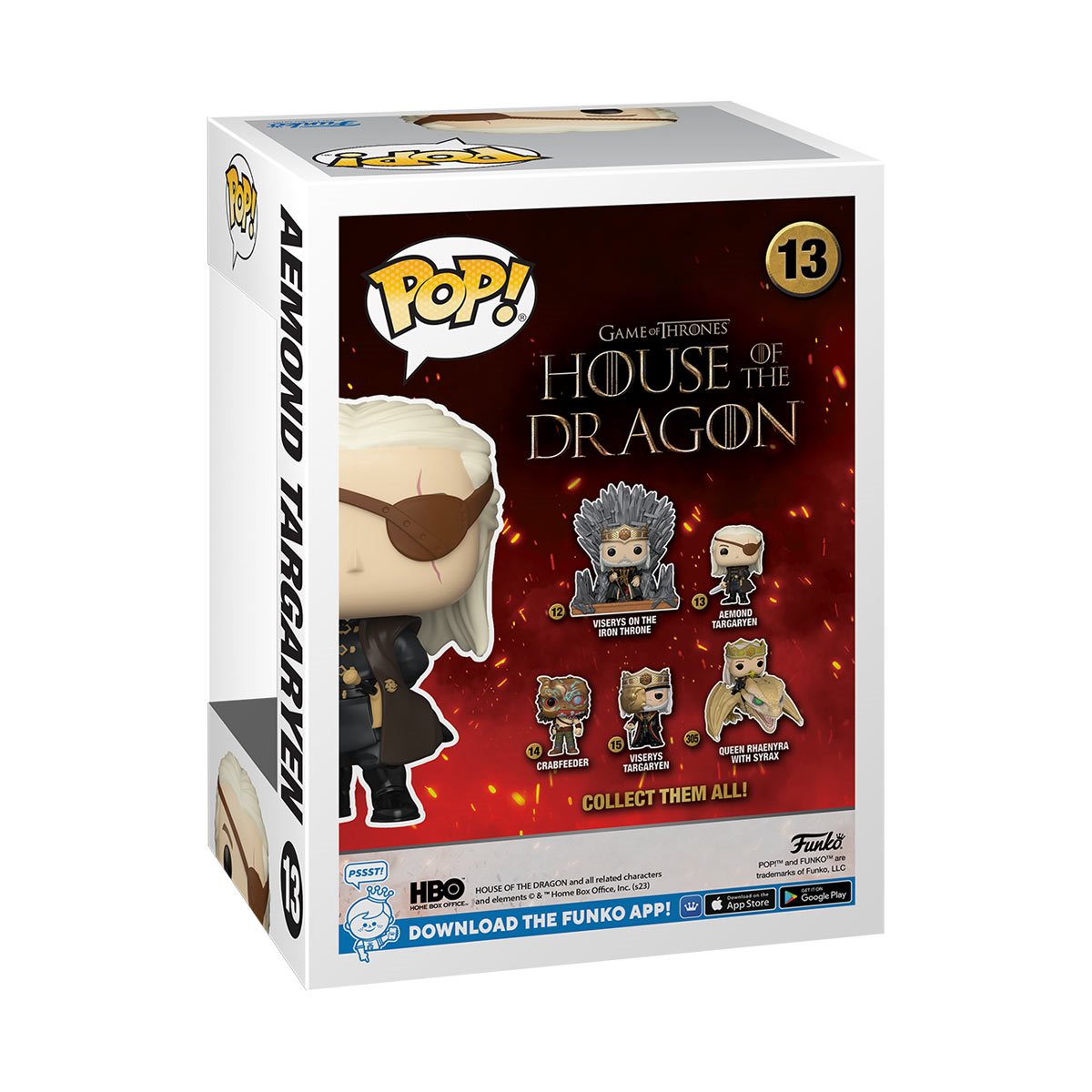 Funko POP! TV Game of Thrones: House of The Dragon 13 Aemond Targaryen Common and Chase