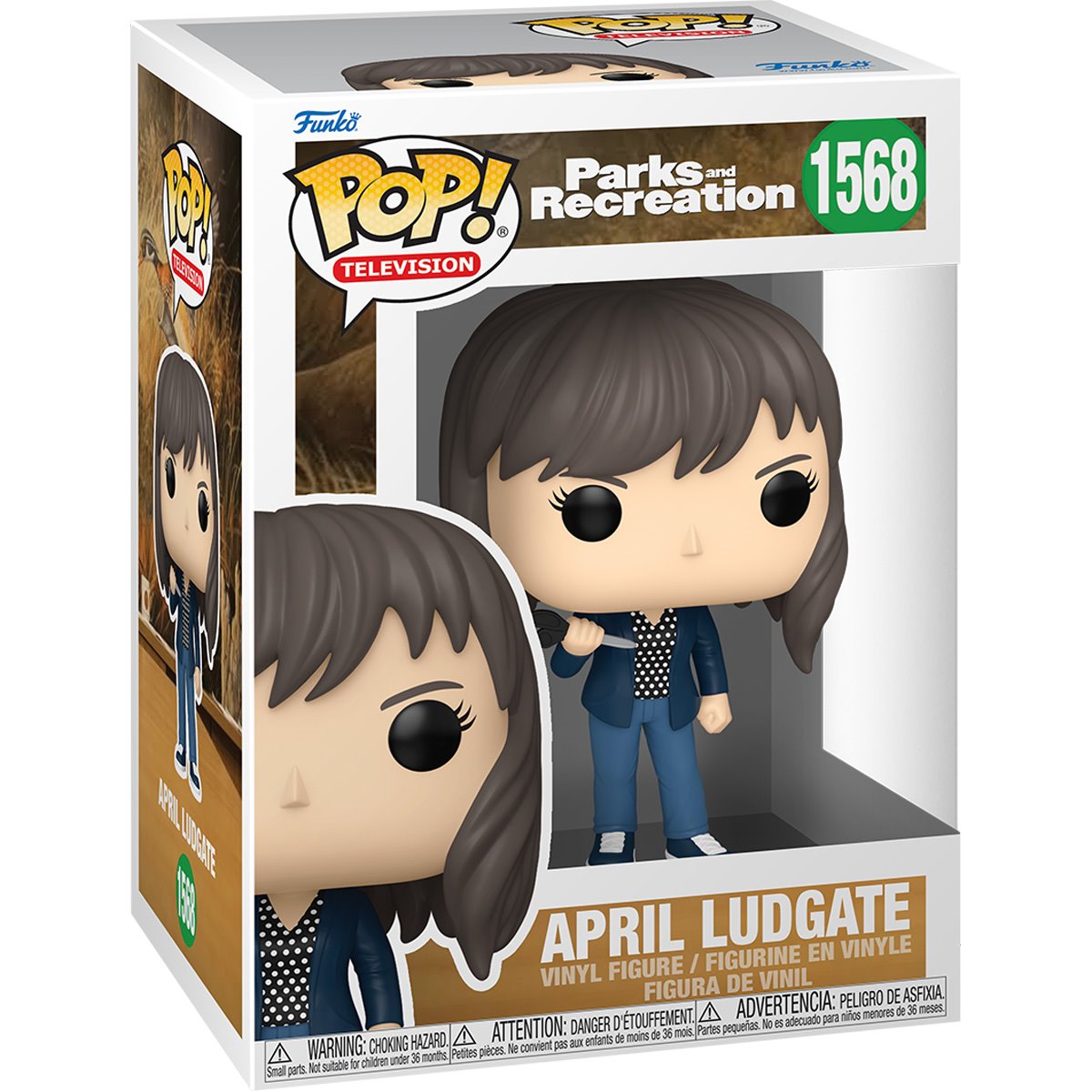 Funko POP! TV Parks and Recreation 1568 April Ludgate with Scissors 15th Anniversary