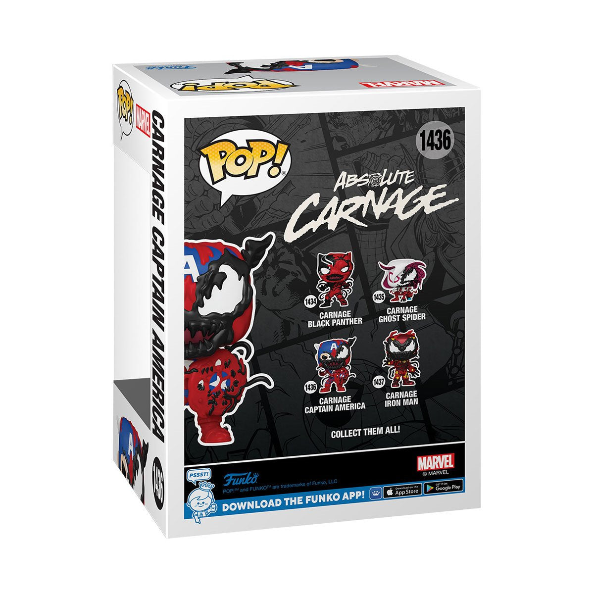 Funko POP! Marvel Venom 1436 Carnage Captain America