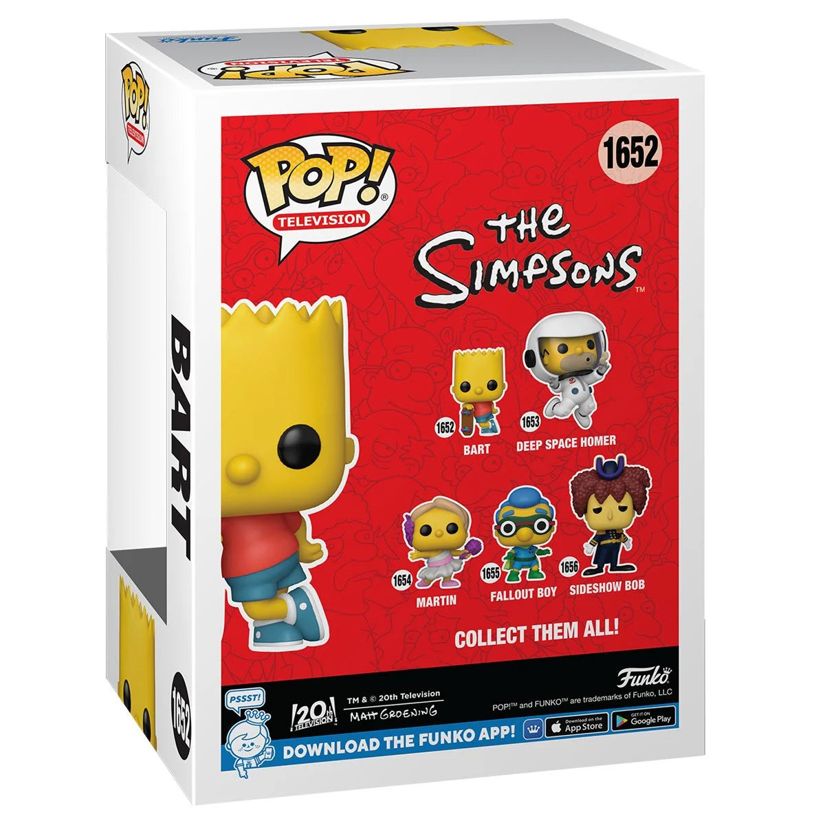 Funko POP! TV Animation The Simpsons 1652 Bart Simpson with Skateboard