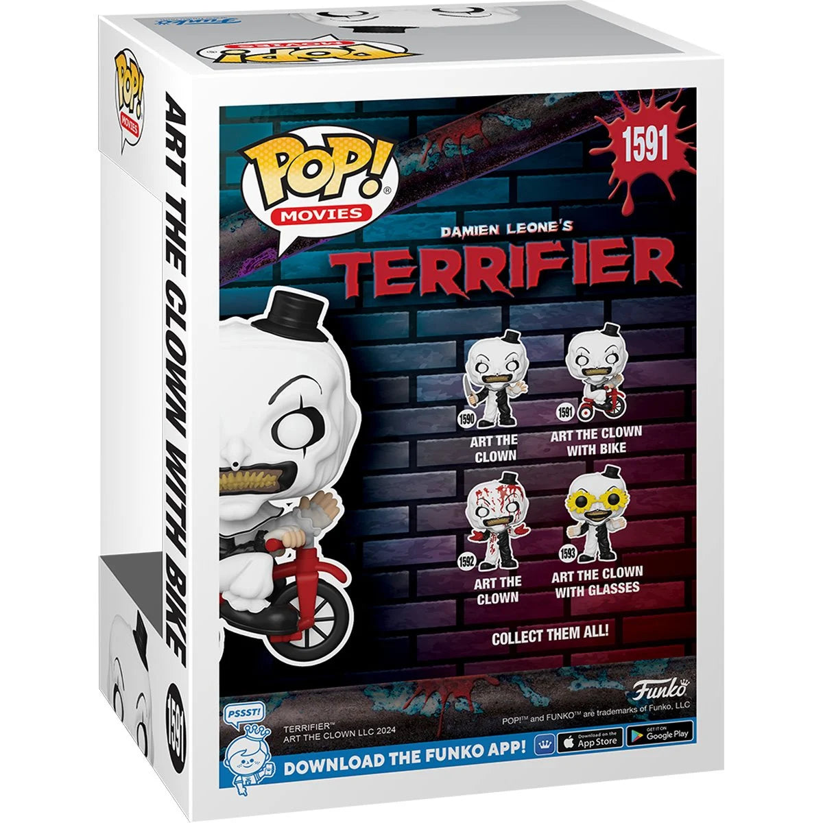 Funko POP! Movies Horror Terrifier 1591 Art the Clown with Bike