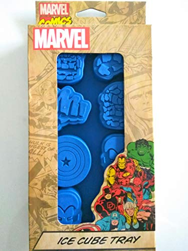 Icup Marvel Comics Heroes Ice Cube Tray Mold Iron Man, Hulk, Captain America Silicone