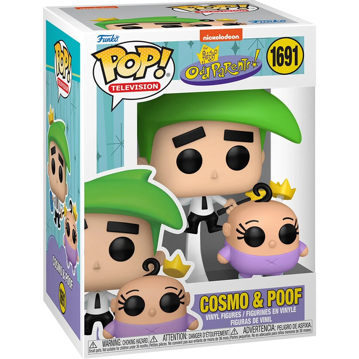 Funko POP! Animation The Fairly OddParents 1691 Cosmo and Poof