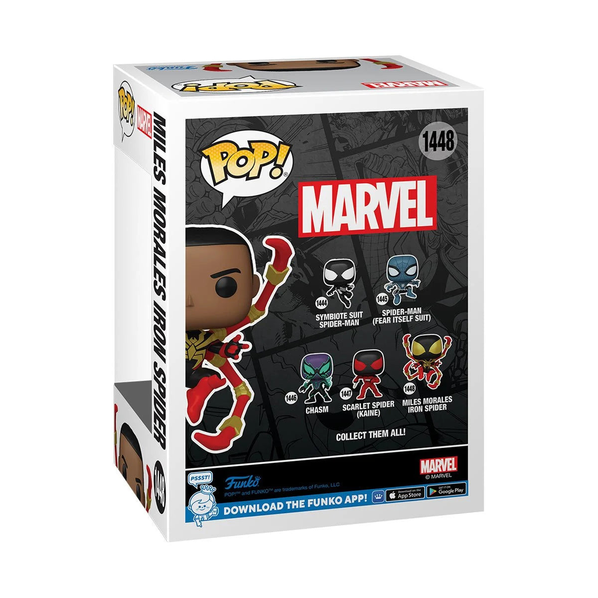 Funko POP! Marvel Comics Spider-Man 1448 Miles Morales Iron Spider with Common and CHASE