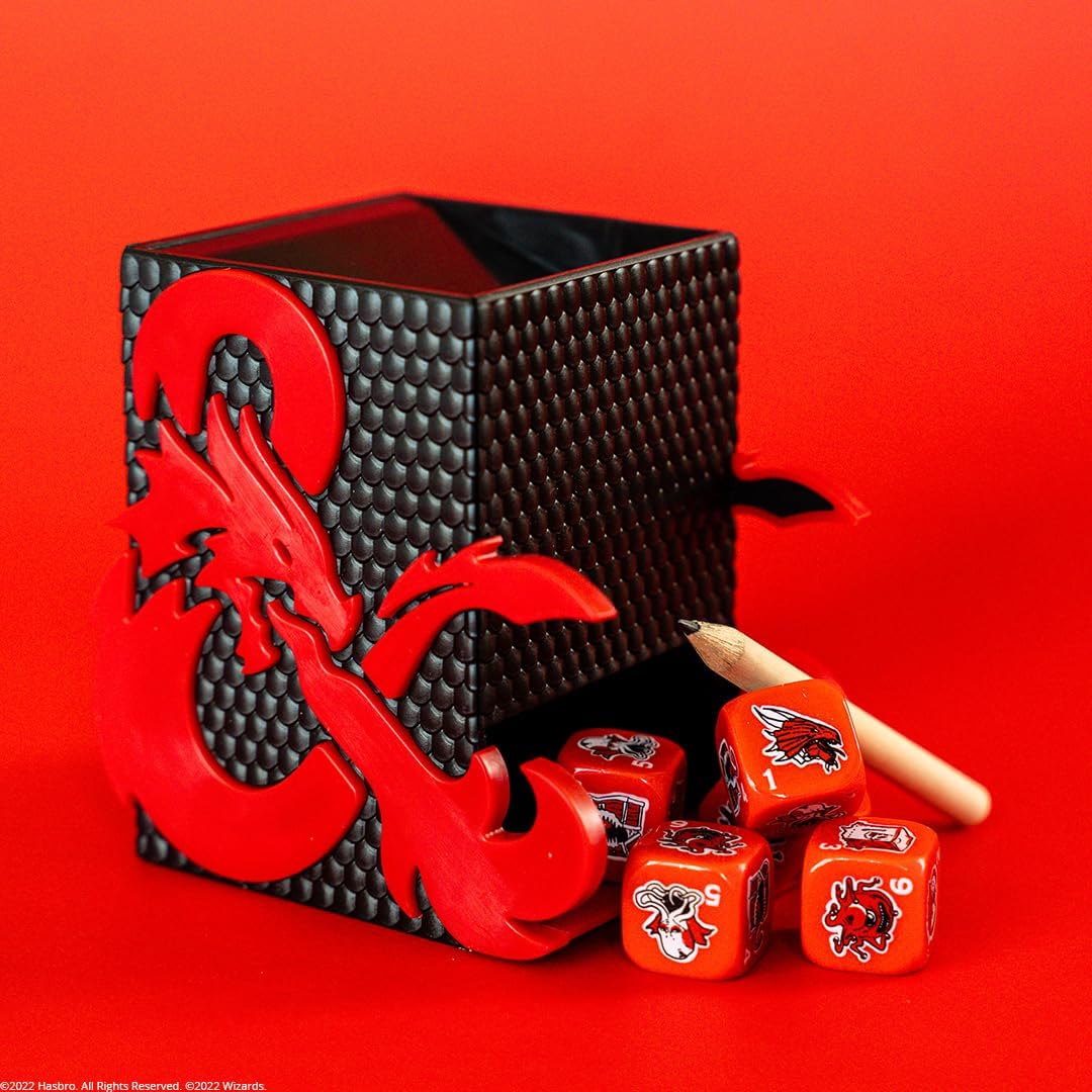 USAopoly Dungeons & Dragons YAHTZEE! with Custom Dice and Dice Tower