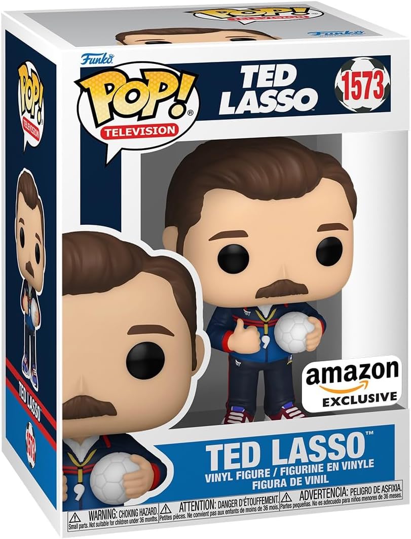 Funko POP! TV Apple+ Ted Lasso 1573 Ted Lasso with Ball Amazon Exclusive