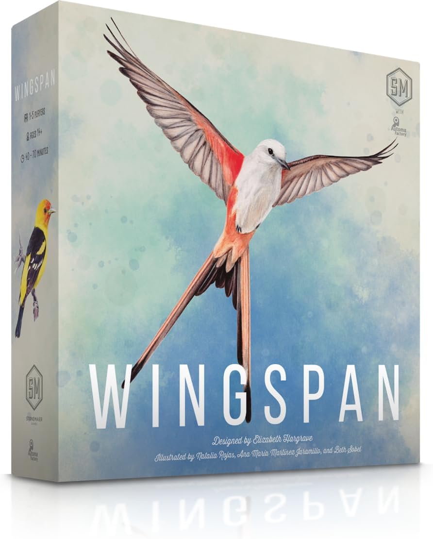 Stonemaier Board Games Wingspan The Award-Winning Strategy Board Game for Adults and Family | 1-5 Players, Ages 14+