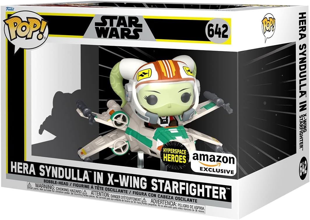 Funko POP! Rides Super Deluxe Star Wars Hyperspace Heroes 642 Hera Syndulla in X-Wing Starfighter Amazon Exclusive