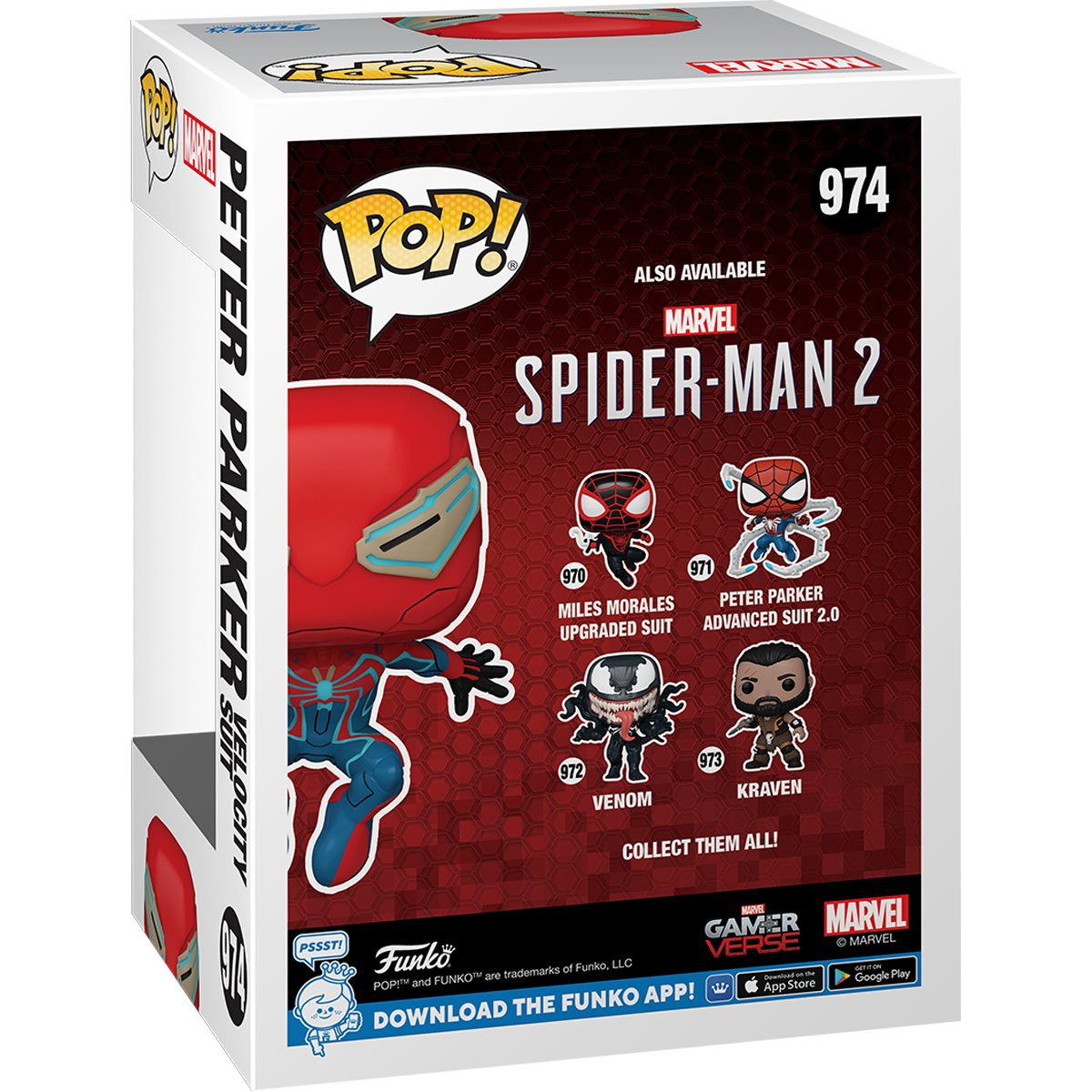 Funko POP! Marvel Gamerverse Spider-Man 2 974 Peter Parker (Velocity Suit) Entertainment Earth Exclusive