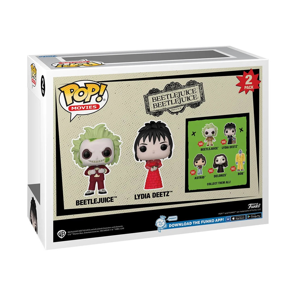 Funko POP! Movies Horror Beetlejuice 2 2-Pack Beetlejuice and Lydia Deetz