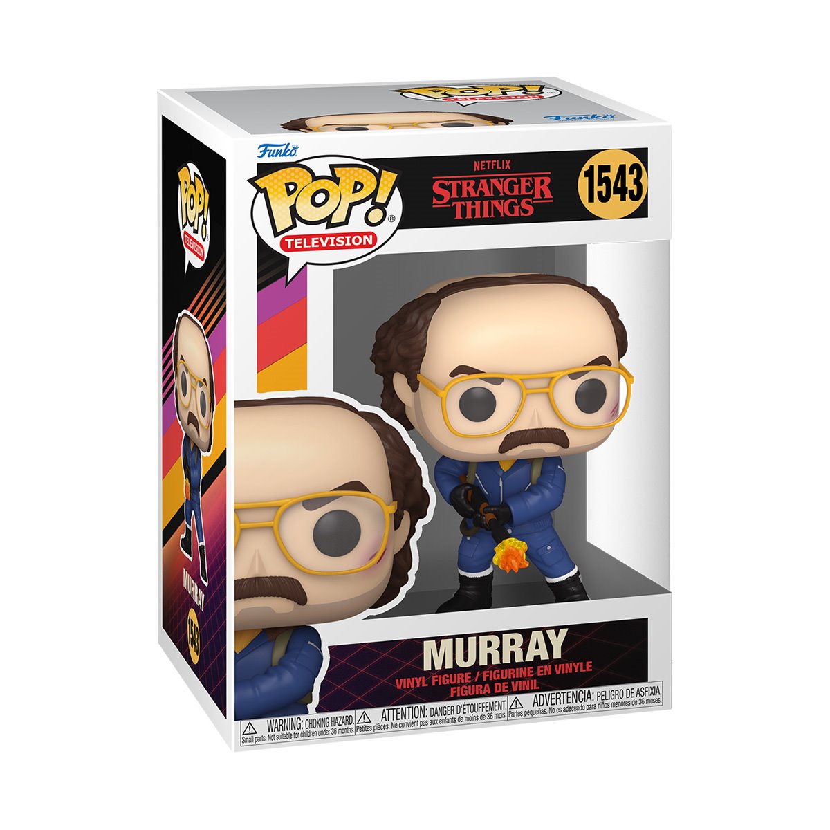 Funko POP! TV Stranger Things 1543 Murray with Flamethrower