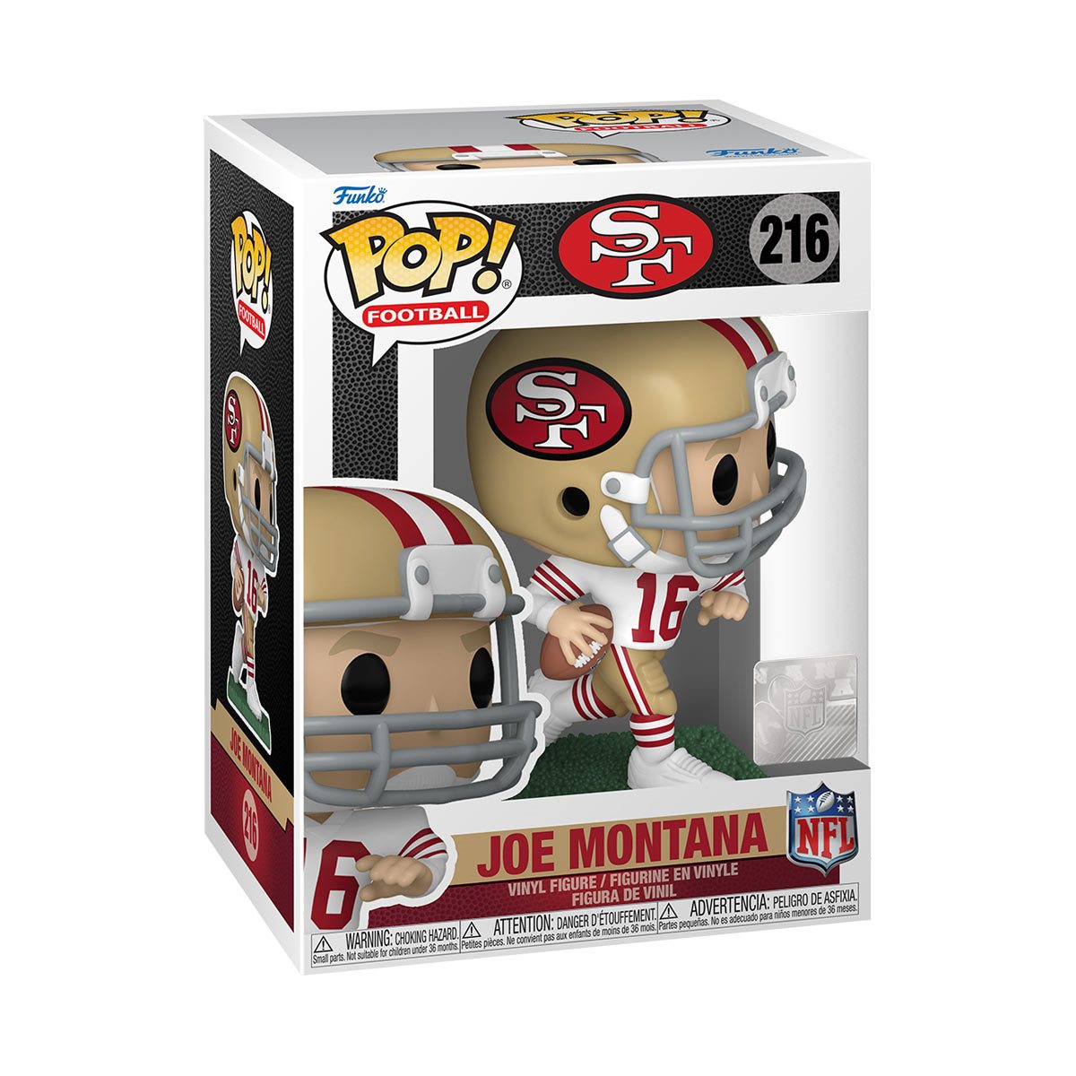 Funko POP! Football San Francisco 49ers 216 Joe Montana (Away Uniform)