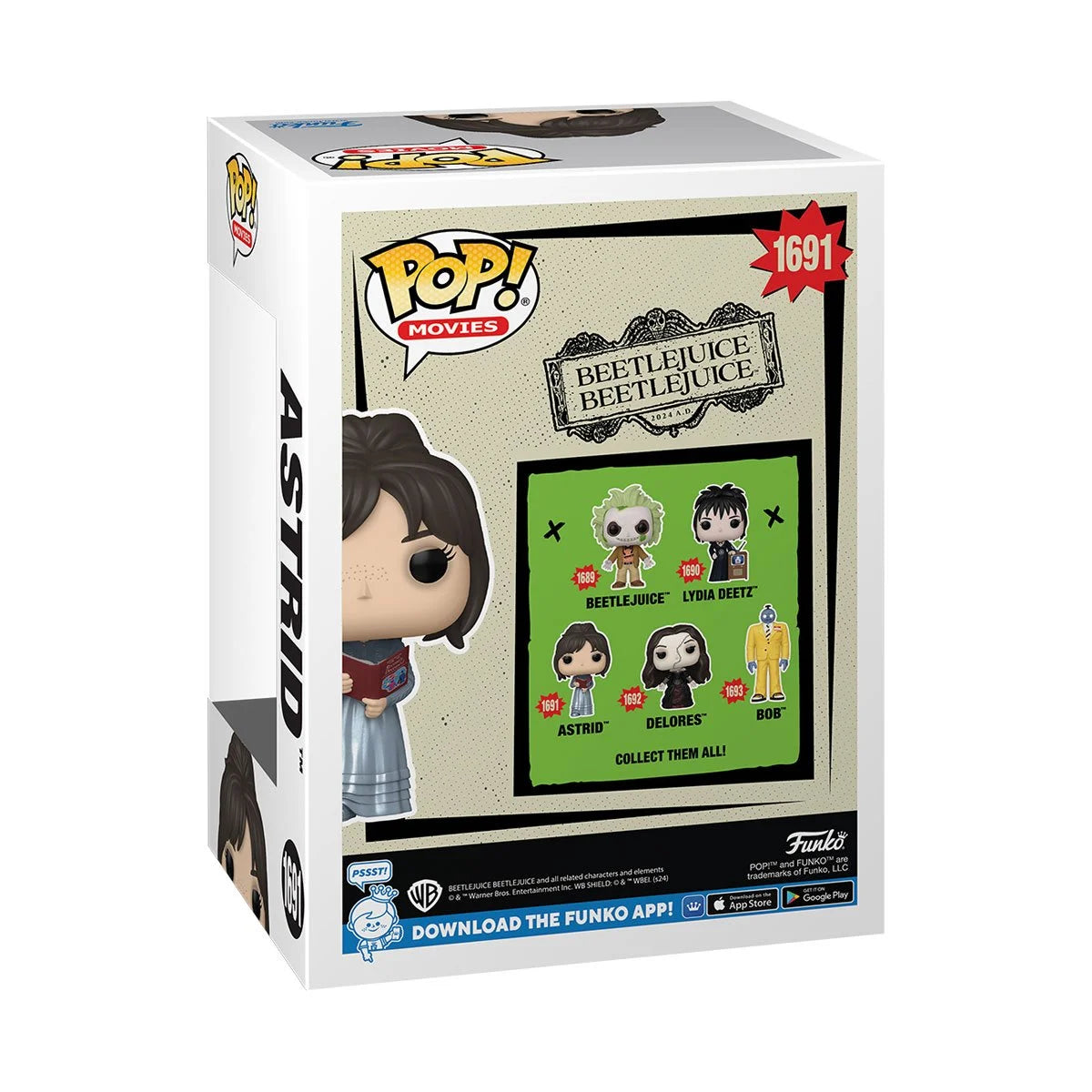 Funko POP! Movies Horror Beetlejuice 2 1691 Astrid with Book