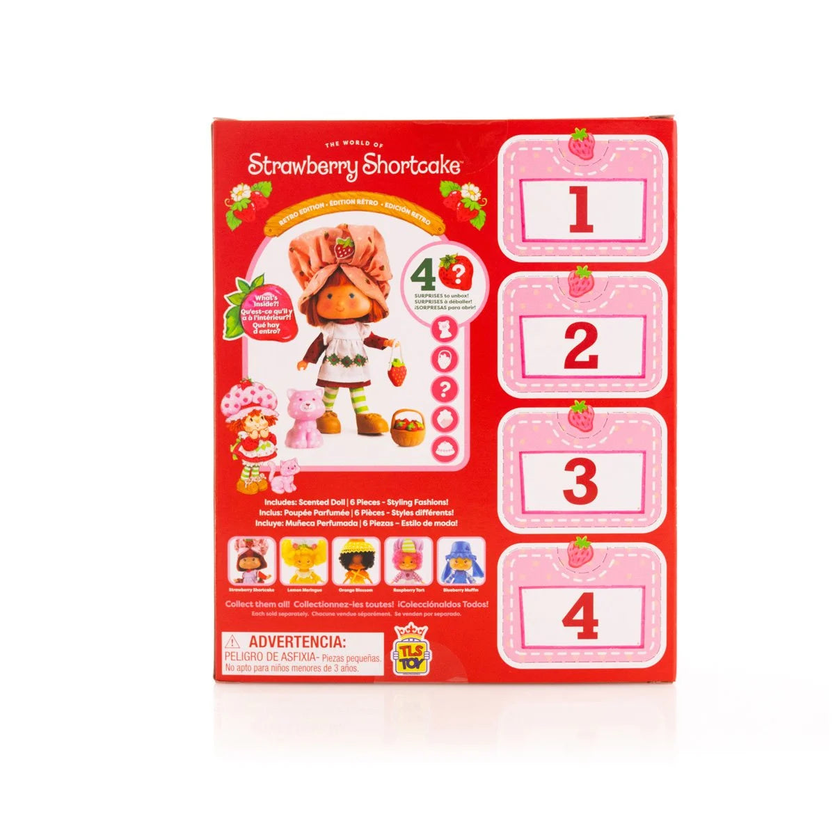 The Loyal Subjects Strawberry Shortcake 5 1/2-Inch Strawberry Shortcake Retro Fashion Doll San Diego Comic Con 2024 Exclusive