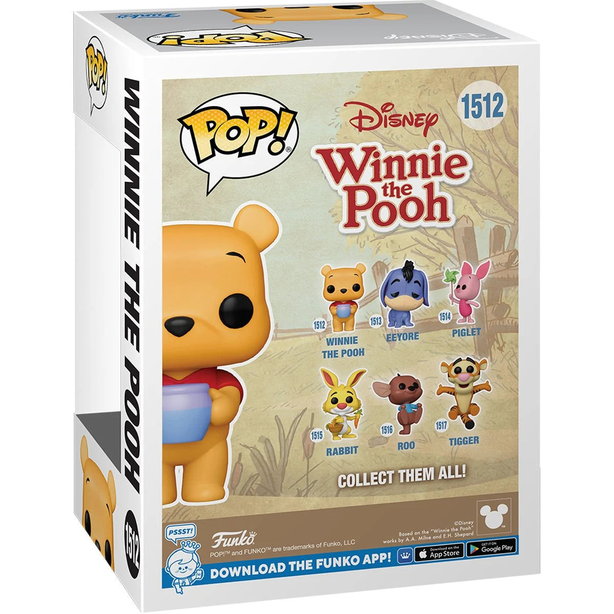 Funko POP! Disney Animated Winnie the Pooh 1512 Winnie the Pooh with Honey (Hunny) Pot