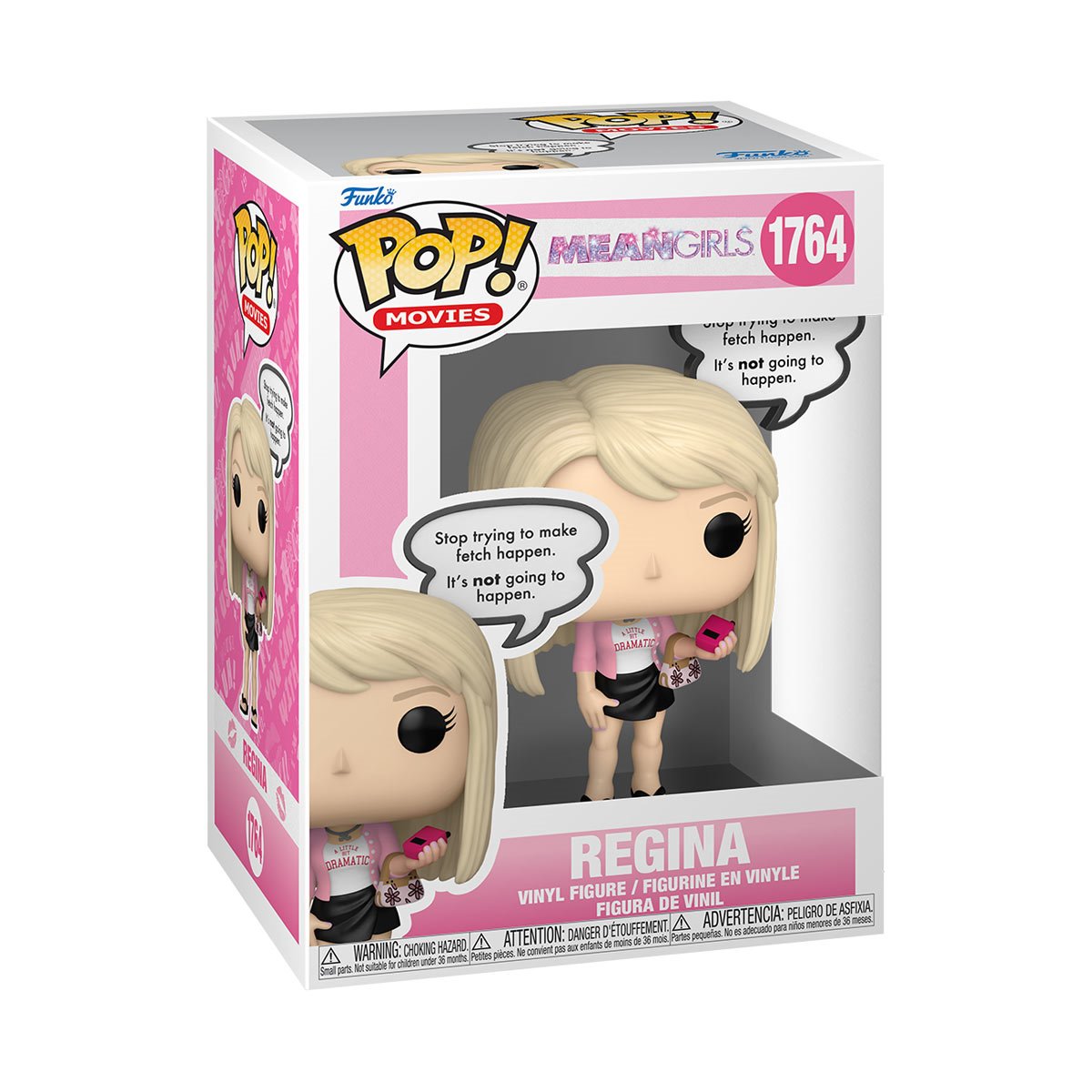 Funko POP! Movies Mean Girls 1764 Regina George Dialogue Bubble "Stop Trying to Make Fetch Happen"