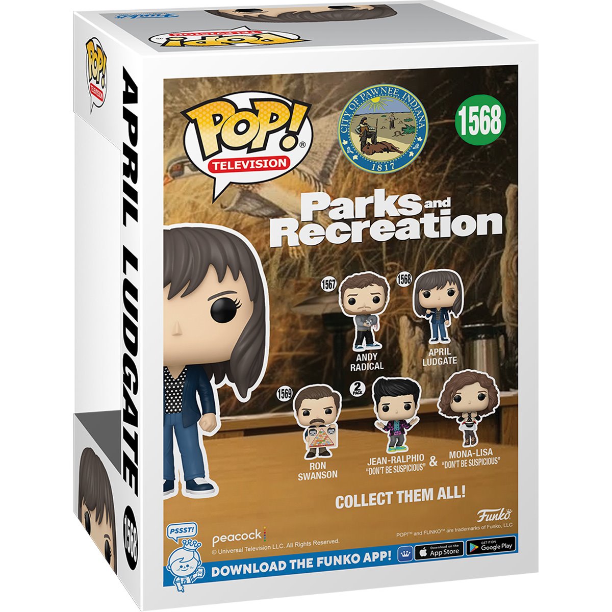 Funko POP! TV Parks and Recreation 1568 April Ludgate with Scissors 15th Anniversary