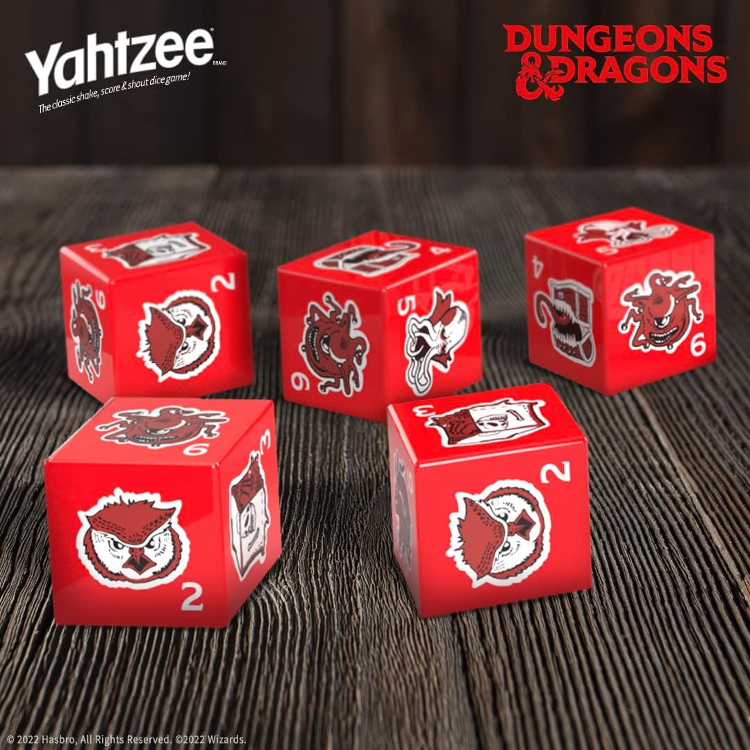 USAopoly Dungeons & Dragons YAHTZEE! with Custom Dice and Dice Tower
