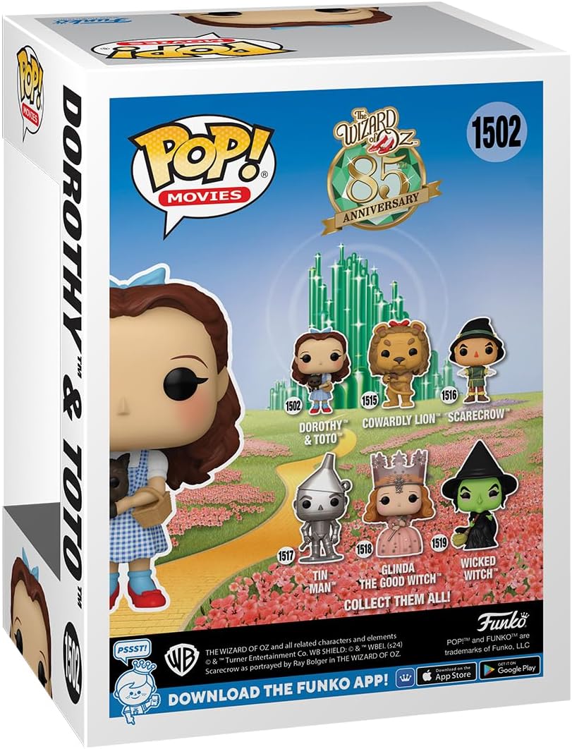 Funko POP! Movies The Wizard of Oz 1502 Dorothy & Toto 85th Anniversary