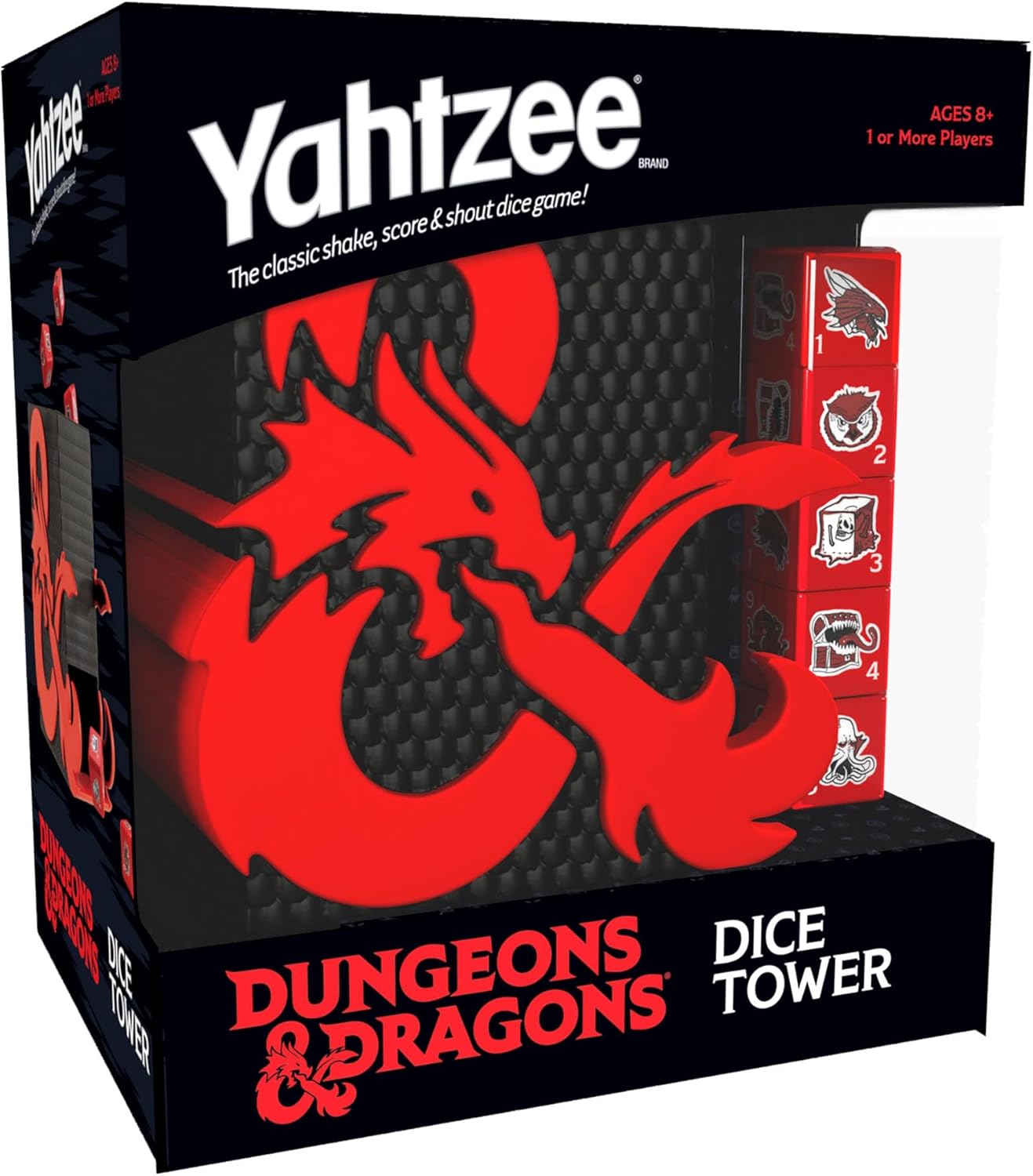 USAopoly Dungeons & Dragons YAHTZEE! with Custom Dice and Dice Tower