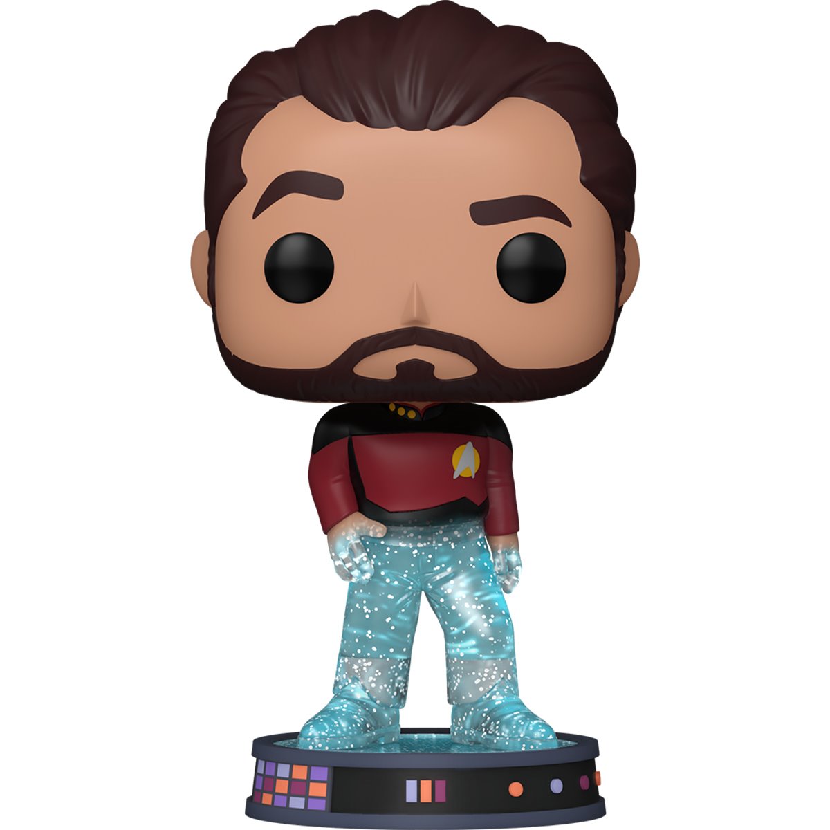 Funko POP! Plus TV Star Trek 1688 William T. Riker No. 2 in Transporter Glitter