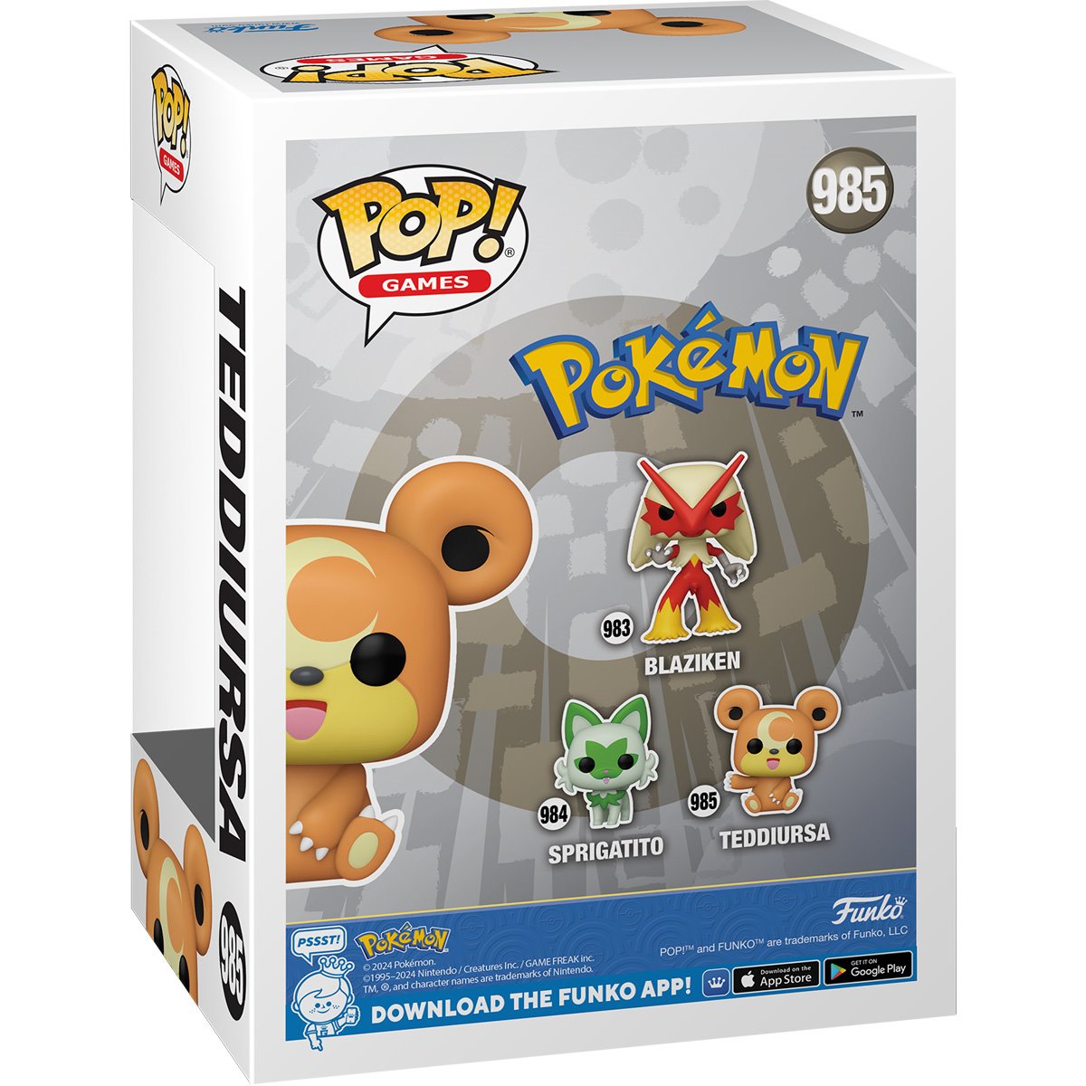 Funko POP! Games Pokémon 985 Teddiursa