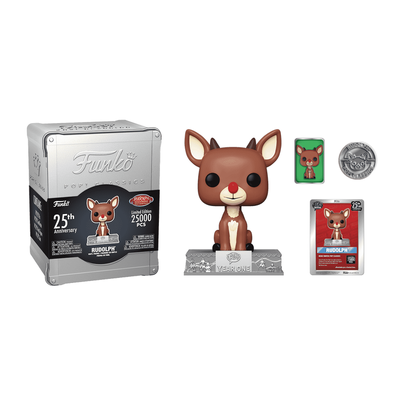 Funko POP! Classics Holiday Christmas Rudolph 03C Rudolph the Red-Nosed Reindeer 25th Anniversary Funko Shop Exclusive