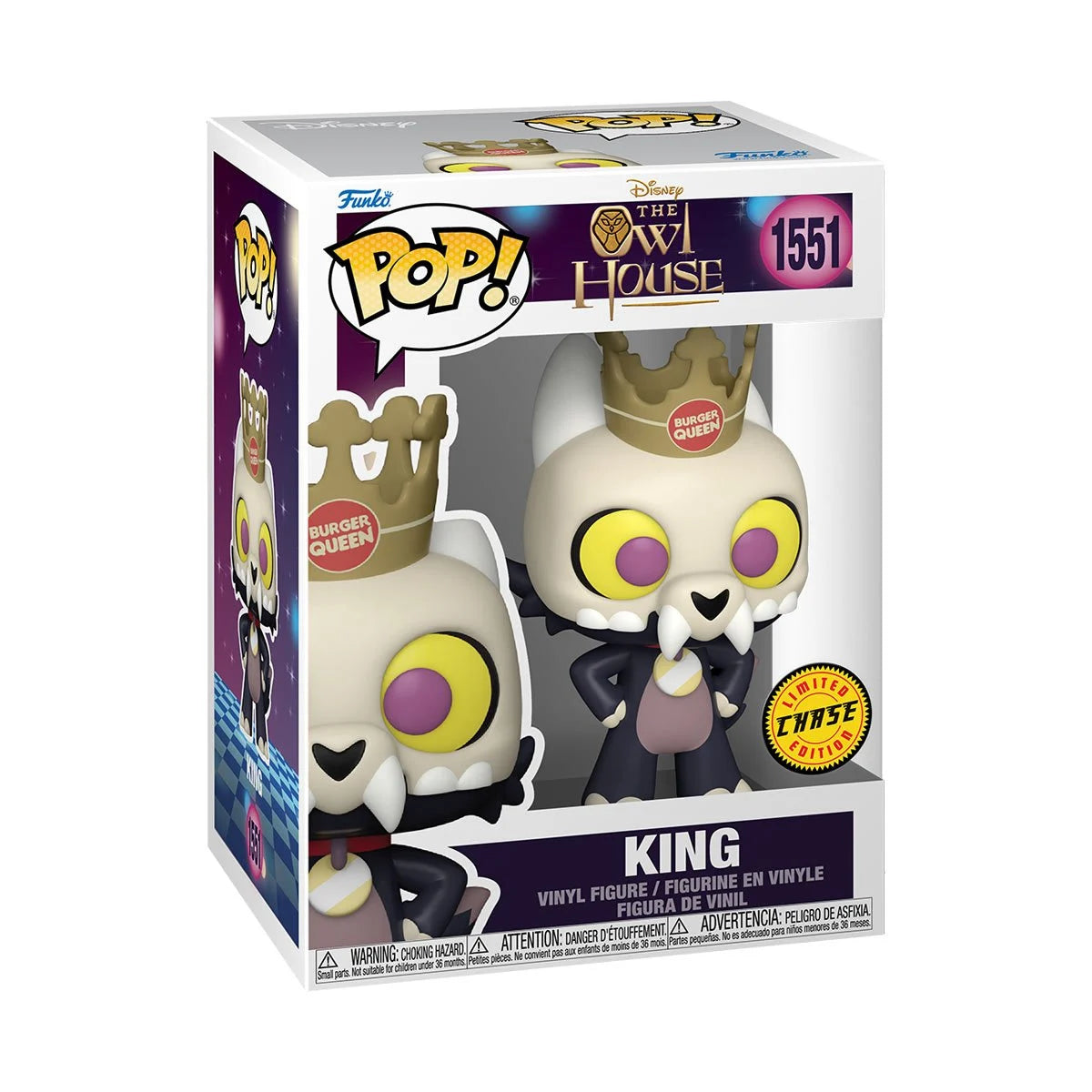 Funko POP! Disney TV The Owl House 1551 King Common and CHASE