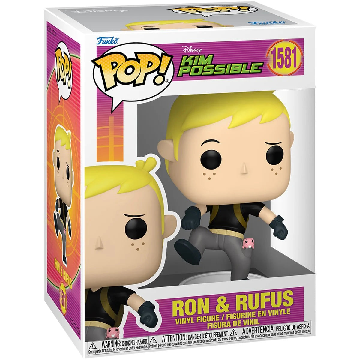 Funko POP! Animation Kim Possible 1581 Ron & Rufus
