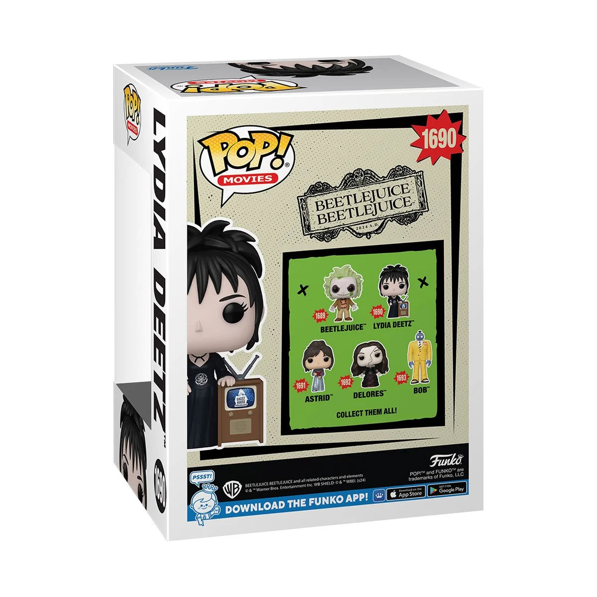Funko POP! Movies Horror Beetlejuice 2 1690 Lydia Deetz with TV